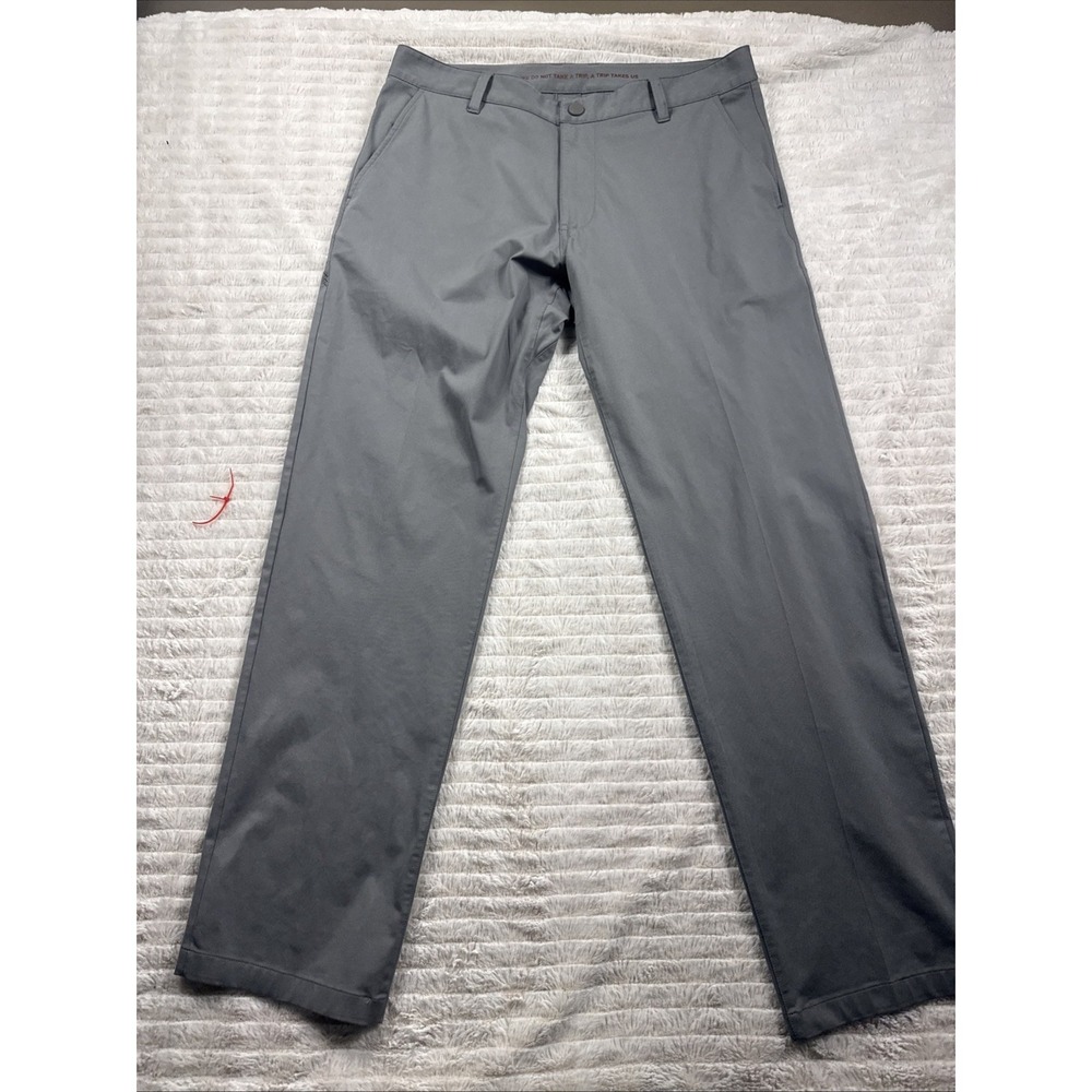 Rhone Pants Mens 32x30 Gray Commuter Performance Stretch Chino Preppy